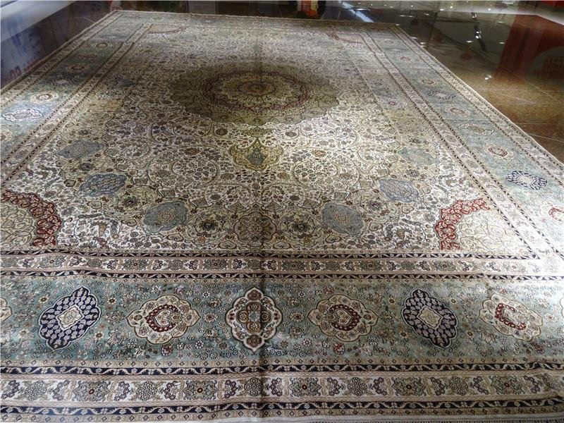 14x20ft oversized handmade silk art villa carpet 3
