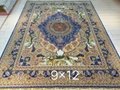 9x12ft 手工編織桑蠶絲高檔奢華客廳地毯