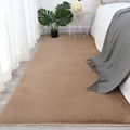 pure color comfortable warm rabit hair rug carpet and blanket