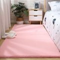 pure color comfortable warm rabit hair rug carpet and blanket