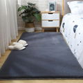 pure color comfortable warm rabit hair rug carpet and blanket 6