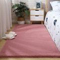 pure color comfortable warm rabit hair rug carpet and blanket