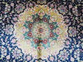 6x9ft blue color handmade silk european desigin home decor carpet