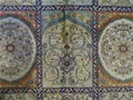 9X12ft手工编织真丝格仔土耳其风格豪华客厅地毯 5