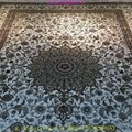 6x9ft beige color handmade silk persian style living room carpet
