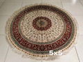 round shape hand knotted persian style sitting room dinning room carpet 2