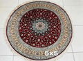 round shape hand knotted persian style sitting room dinning room carpet