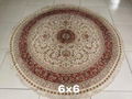 round shape hand knotted persian style sitting room dinning room carpet 4