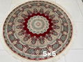 round shape hand knotted persian style sitting room dinning room carpet