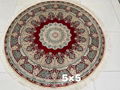 round shape hand knotted persian style sitting room dinning room carpet 5
