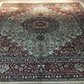 8x10ft red color handmade silk persian carpet for sitting room 1