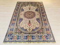 5X7ft hand knotted persian silk rugs for study room