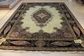 10x14ft rose design handmade silk living room carpet