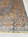 10X14ft 蓝色手工编织真丝波斯风格地毯爱尔兰皇家欧式地毯 3