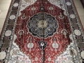 6x9ft red color classic design handmade silk european living room carpet