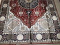 6x9ft red color classic design handmade silk european living room carpet