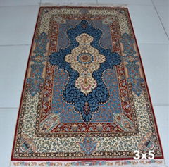 3X5ft handmade silk persian art tapestry