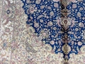 6x9ft dark blue classic handmade silk persian carpet 6