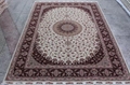 6x9ft silk on wool hand knotted luxury living room carpet 4