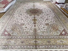 14x20ft large size handmade silk persian living room carpet