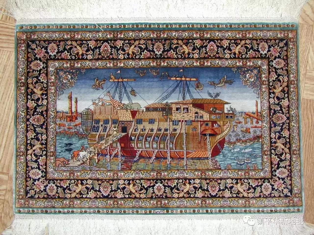 handmade silk antique art silk collection hanging rug 3