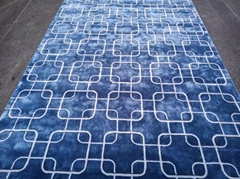 one piece customized hand tufted three dimensional carved patterns carpet