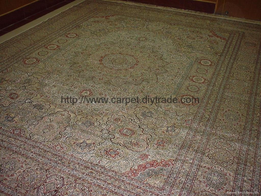 100% silk carpet