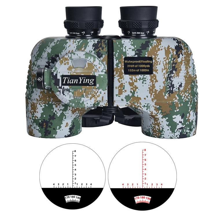 Stabilized Compass 7x50C Military Marine Binoculars of Range Finder