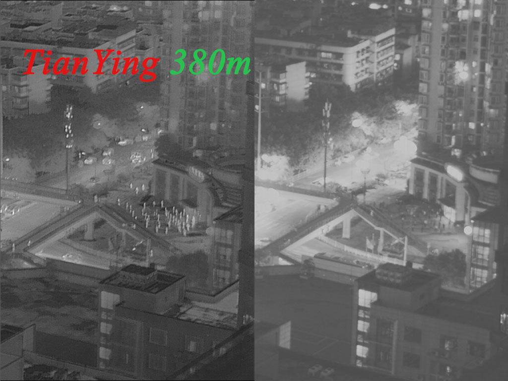 thermal imaging working distance contrast night vision working distance, you can see their working distance is similar.