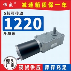 86151GW-75ZY自鎖蝸輪蝸杆減速電機大功率大力矩直流馬達12V24V昇降電動機