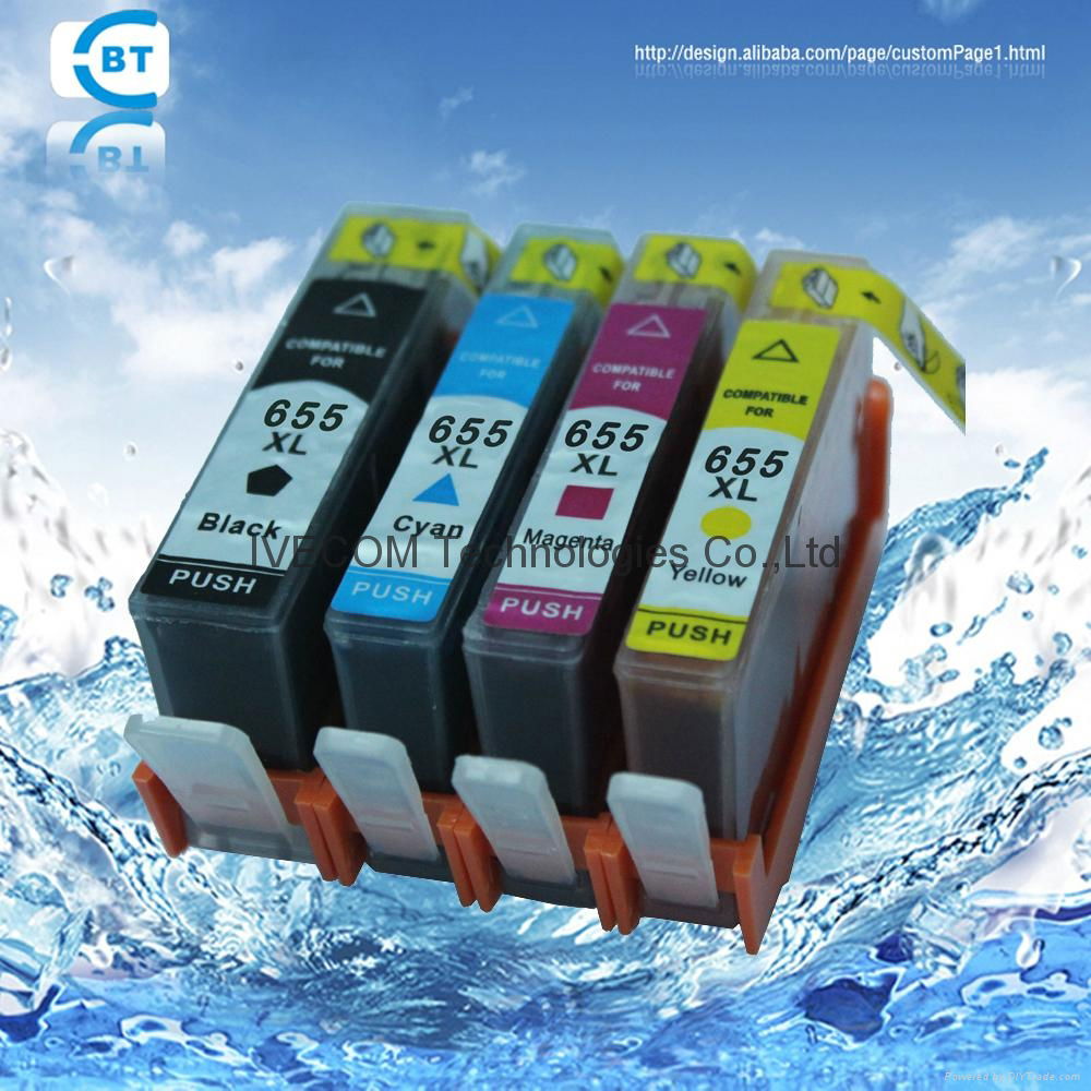 Compatible hp655 inkjet cartridge for HP 3525 5525 4615 4625 2