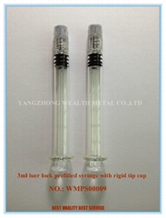 3ml Luer Lock Prefilled Syringe with Rigid Tip Cap