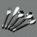 stainless steel twist flatware 1