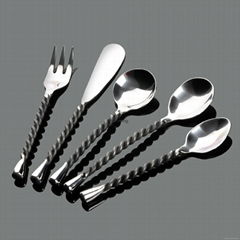 stainless steel twist flatware