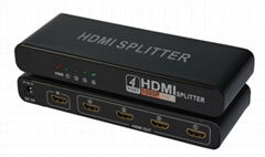 1x4 HDMI Splitter With 3D Pass-Through