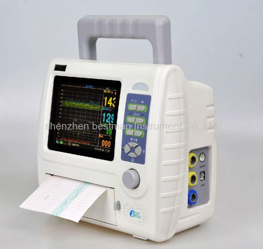 BFM-700+ Fetal Monitor for Twins Fetal Detect Heart CTG Machine 2