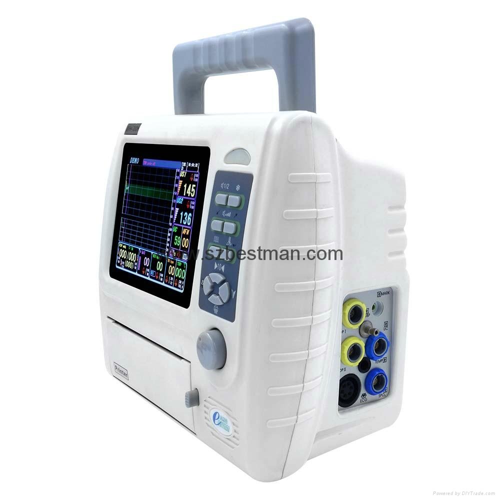 Doppler portable fetal maternal monitor CTG machine fetal heart rate monitor 3