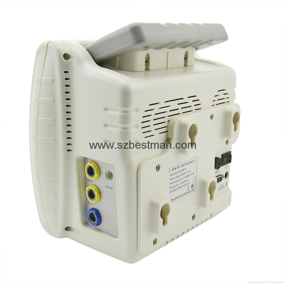 BFM-700+ Fetal Monitor for Twins Fetal Detect Heart CTG Machine 4