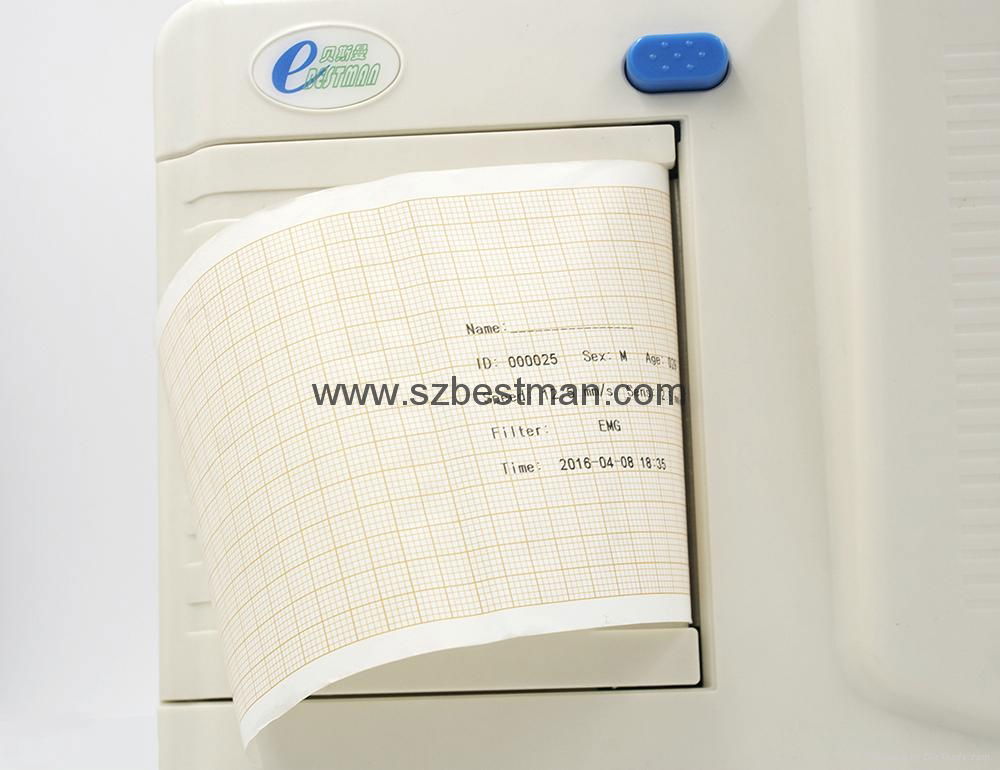 ECG-213 medical portable 3 /6/12 Channel ECG EKG TFT LCD display 3