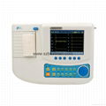 ECG-213 medical portable 3 /6/12 Channel ECG EKG TFT LCD display 5