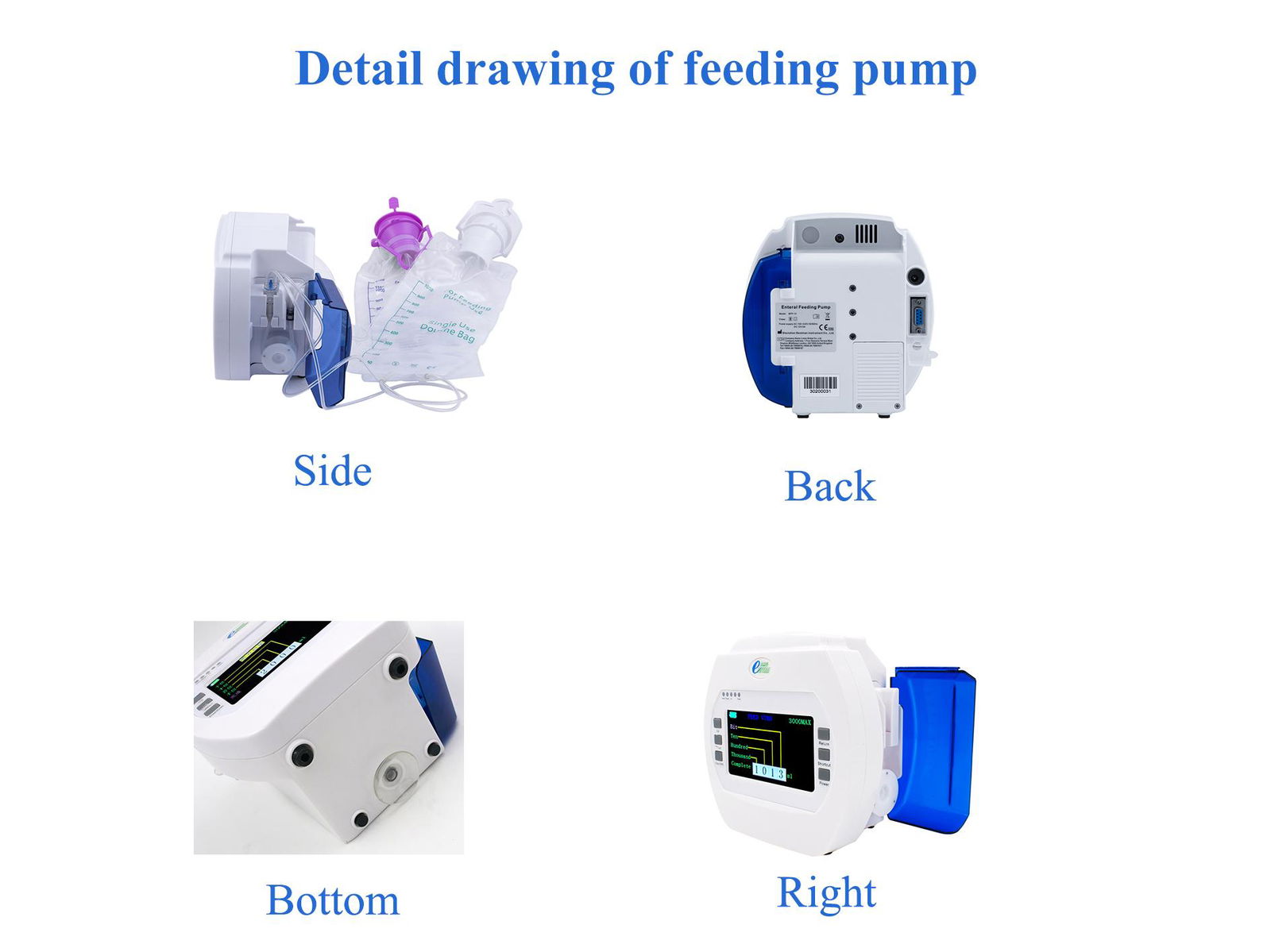 Enteral Feeding Pump,Professional Microcomputer Control Sucker Design Enteral  2