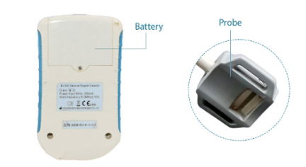 Pet Vascular Blood Velocity Detector, Pocket 9MHz Flat Probe Animal Veterinary 3