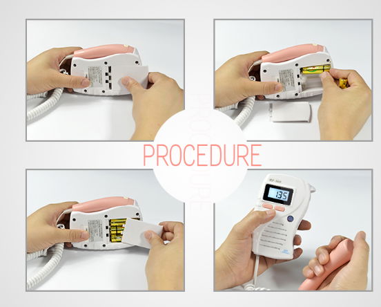 doppler fetal Heart Beat Monitor Backlight LCD2Mhz Probe Baby Heart Beat Monitor 4