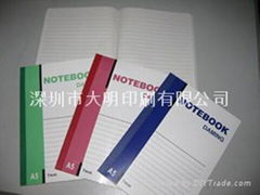 softcover notebook