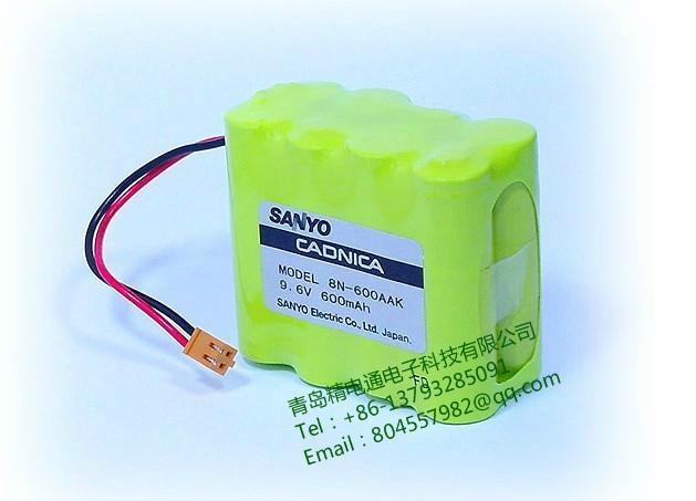 Sanyo 8N-600AAK 9.6V 600mAh Cadnica Injection pump battery 4