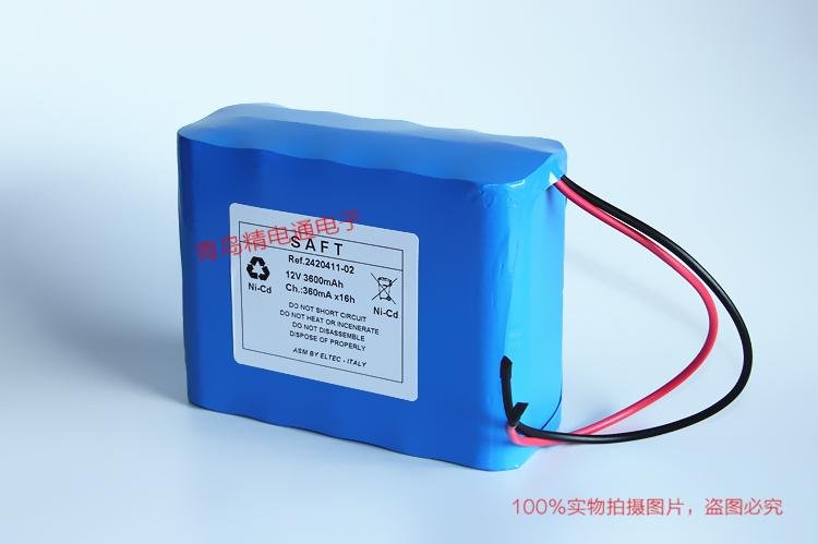 SAFT REF:2420411-02 镍镉充电电池组 12V 3600mAh 2