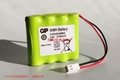 Equipment 210AAH4B6Z GP 4.8 V battery 2100 mah GP rechargeable battery pack