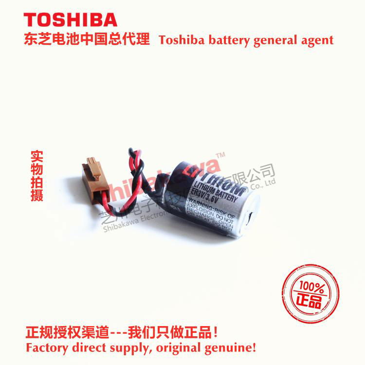 ER3V/3.6V 东芝Toshiba 锂亚电池 中国总代理 可加各种连接器 3