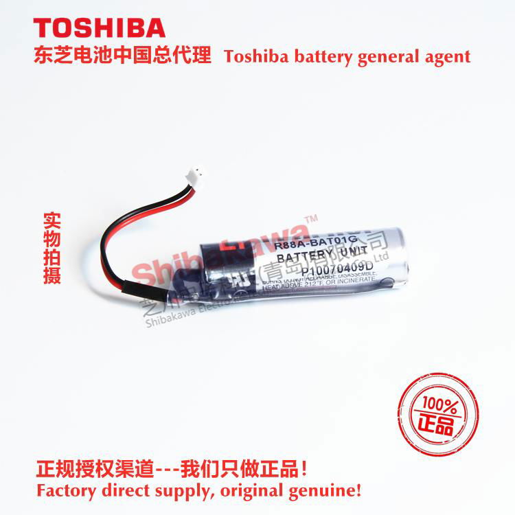R88A-BAT01G P10070409D Omron battery Toshiba ER6V/3.6V lithium battery