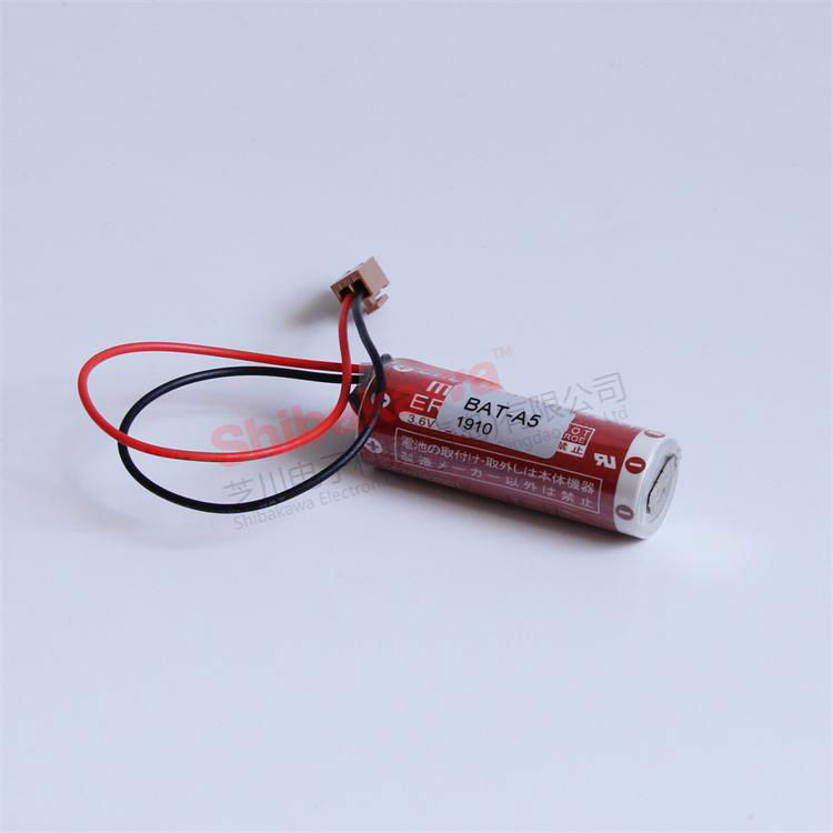 BAT-A5 PLC Battery ER17/50 3.6V 2750mAh Maxell original battery with plug 5